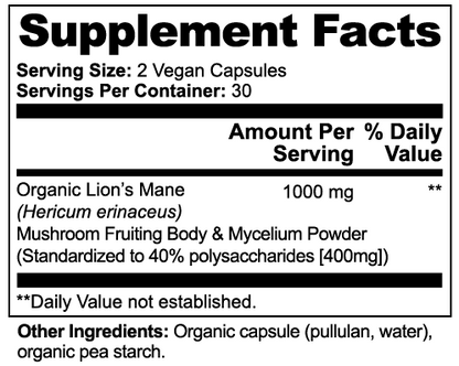 Brain Power Capsules - Lion's Mane